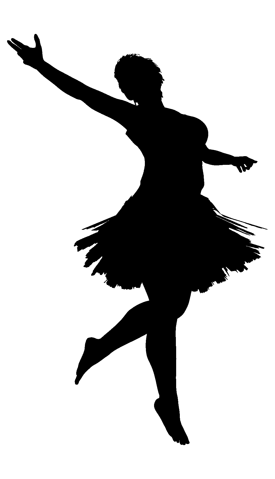 A silhouette of a ballerina.